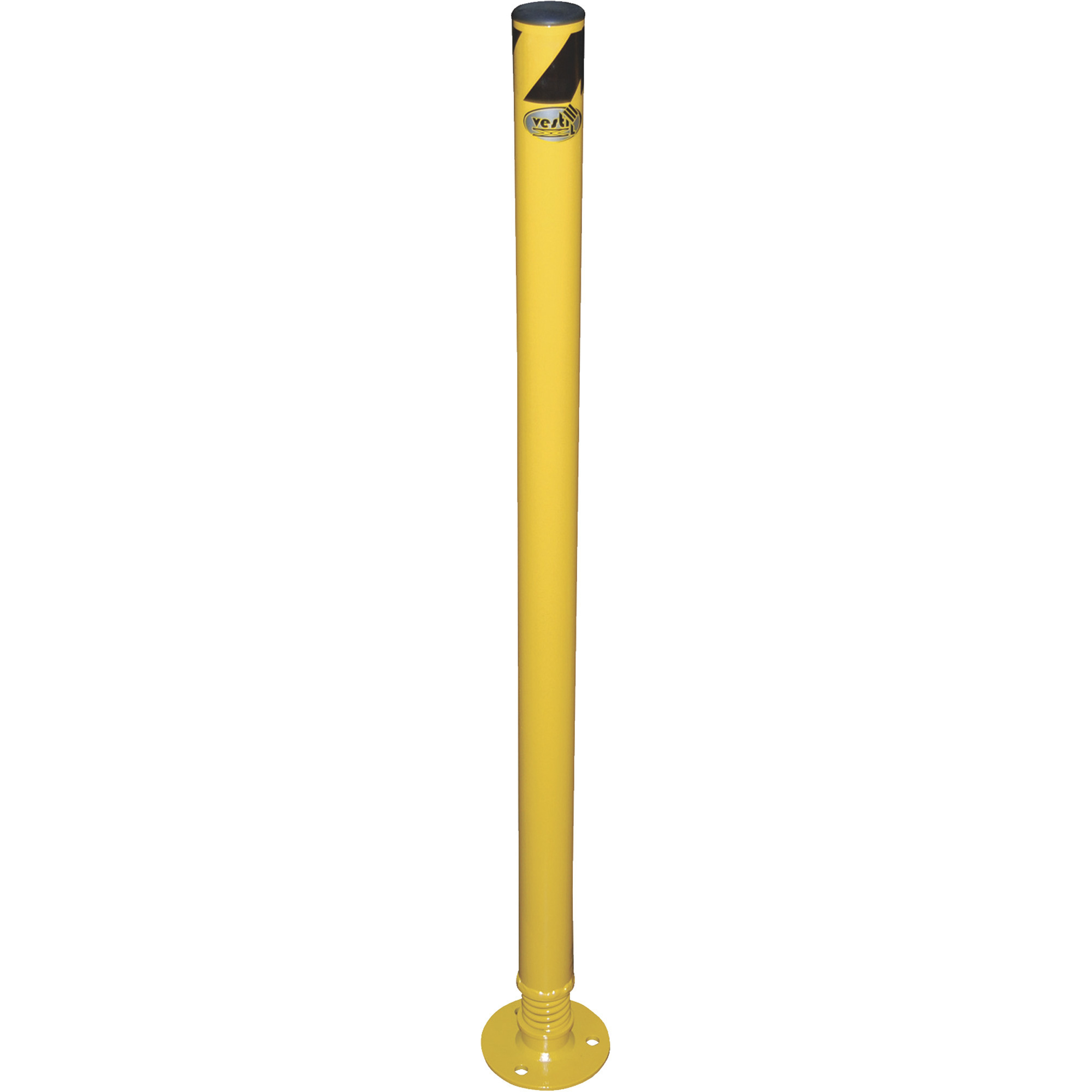 Vestil Spring Loaded Steel Bollard - 42in.H, 2.5in. Dia., Powder-Coated, Model# SPBOL-42